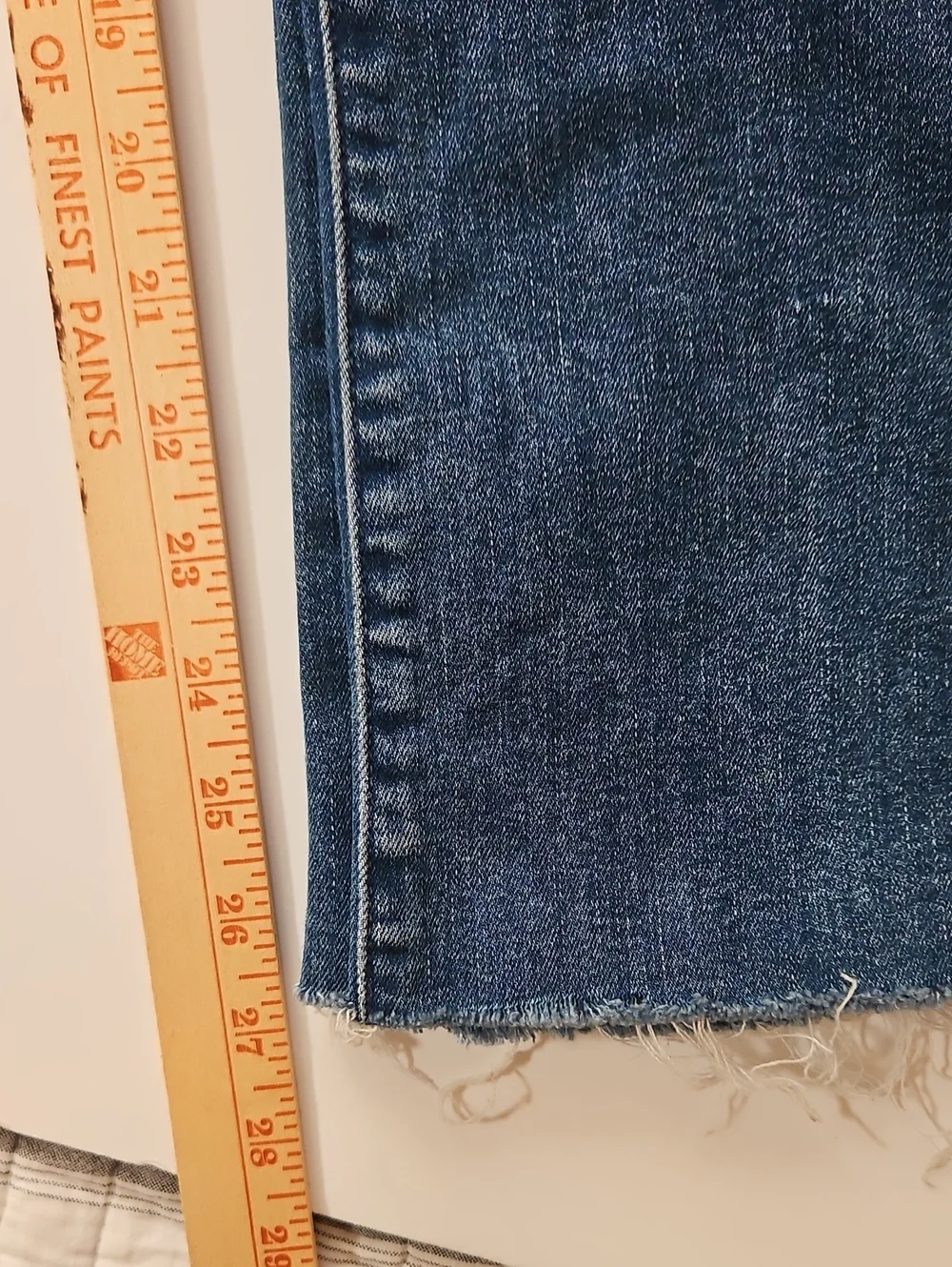 Mother The Hustler Ankle Fray Can't Stop Staring Wash SZ 24 Distressed